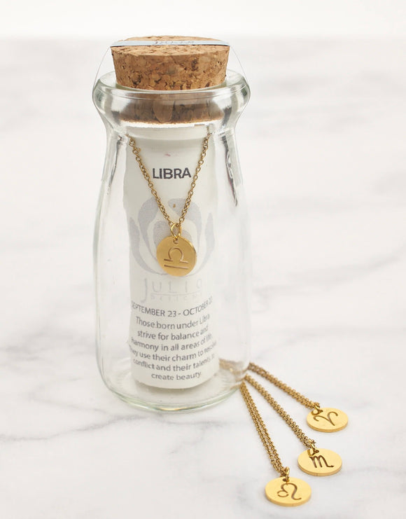 Zodiac Necklace in a Jar