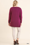 Lisa High Low Crossed Neck Sweater