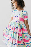 3/4 Sleeve Pocket Twirl Dress