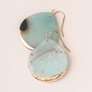 Stone Dipped Teardrop Earring